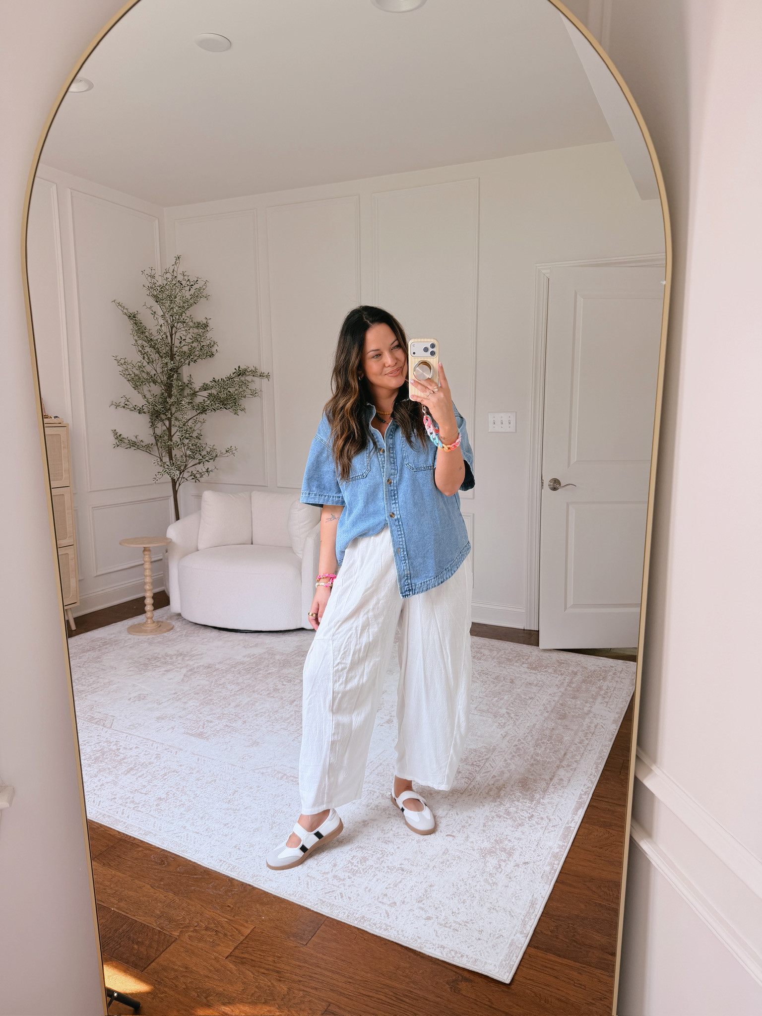 wearing an XL in the bottoms and L in the top 

 #LTKSeasonal #LTKMidsize