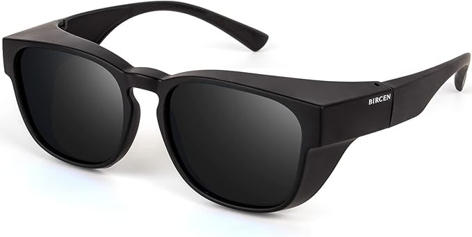 Bircenpro Polarized Fit Over Sunglasses: Wrap Around Over Glasses Sunglass for Men Women UV Prote... | Amazon (US)