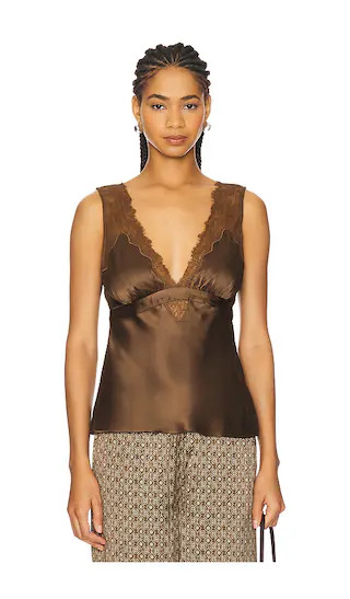 Tonya Camisole in Chicory | Revolve Clothing (Global)