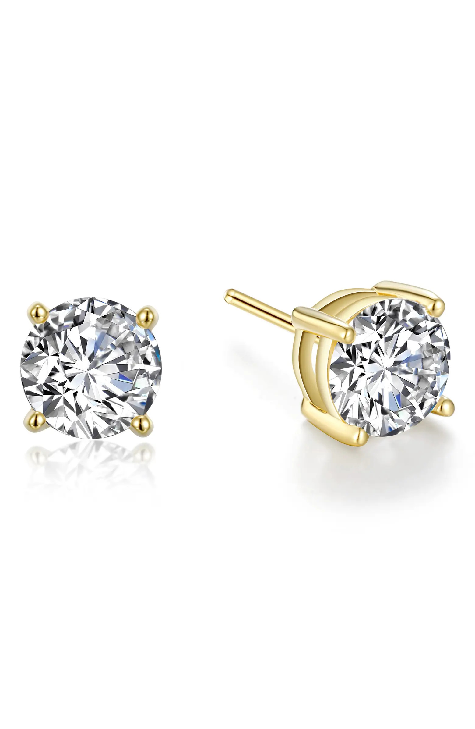 Simulated Diamond Round Stud Earrings | Nordstrom