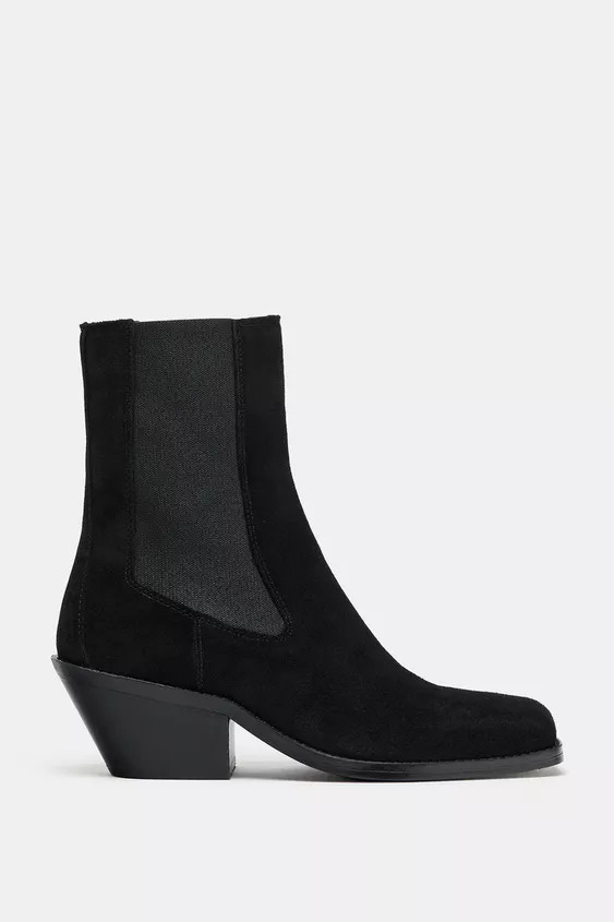 BLOCK HEEL ANKLE BOOTS | Zara Canada