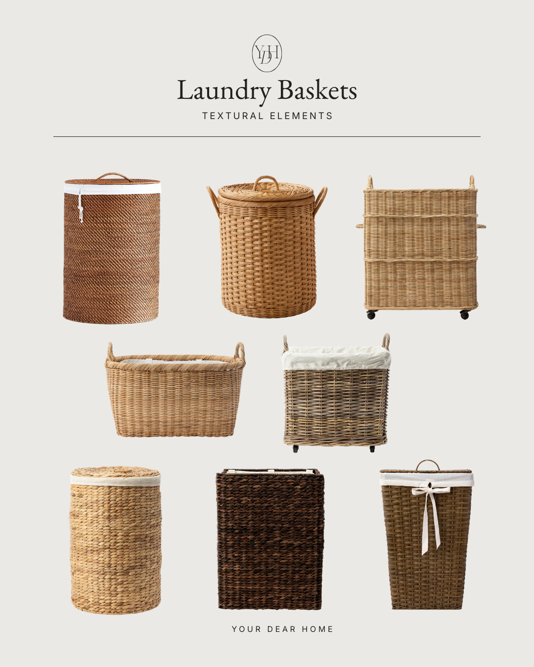 Rattan baskets are one of the easiest ways to make a laundry room feel warmer and more designer. They add texture, soften all the hard surfaces and make storage look beautiful instead of bulky. 

 #LTKHome