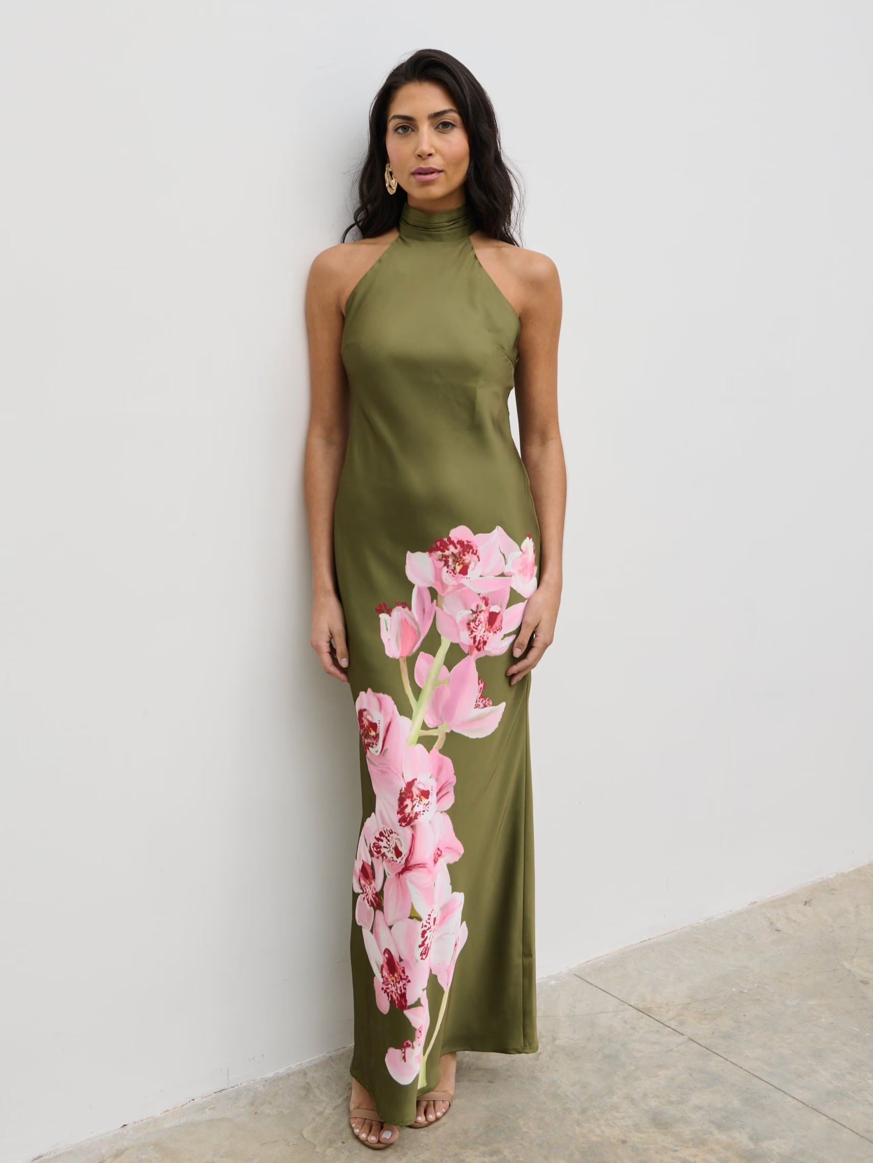 Kiara Halterneck Maxi Dress | Pretty Lavish (UK)