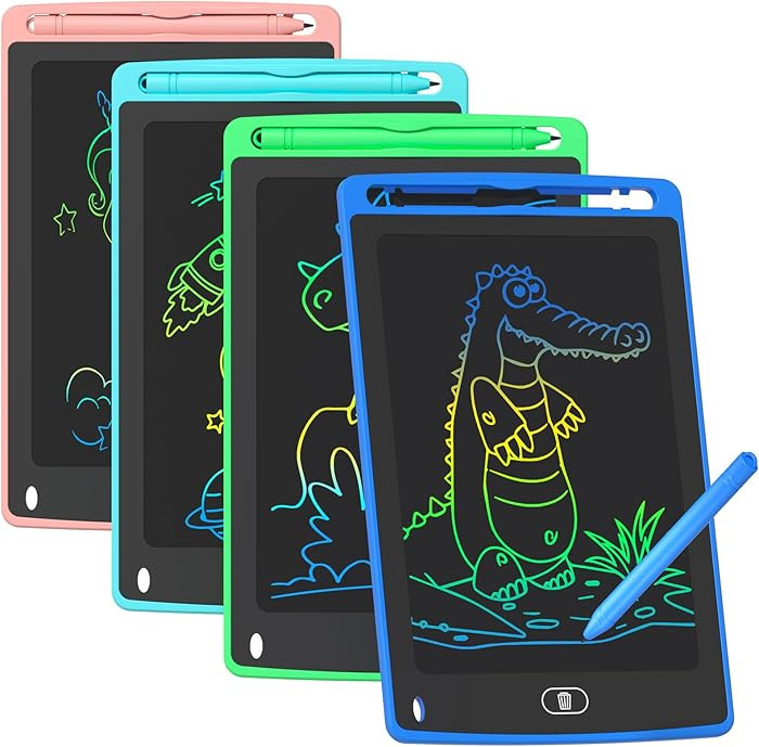 4 Pack LCD Writing Tablet for Kids, 8.5 Inch Colorful Doodle Board Drawing Tablet, Educational Le... | Amazon (US)