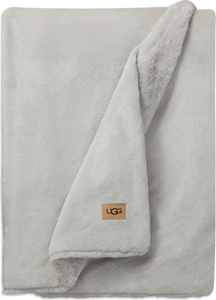 Coastline Faux Fur Throw Blanket | Nordstrom