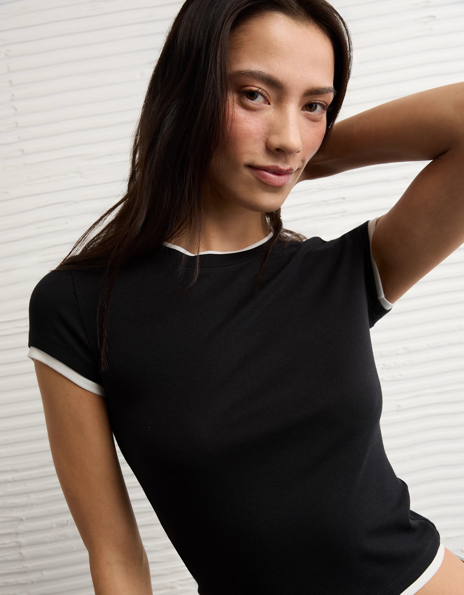 AE Double-Layered Short-Sleeve T-Shirt | American Eagle Outfitters (US & CA)