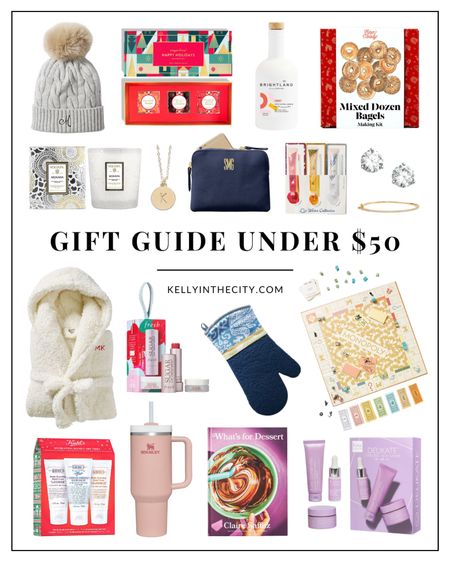Gift guide under $50, gifts for her, gifts for a gift exchange, stocking stuffers, gifts under $25, gifts for the baker, beauty gifts, jewelry gifts 

#LTKHoliday #LTKunder50 #LTKGiftGuide