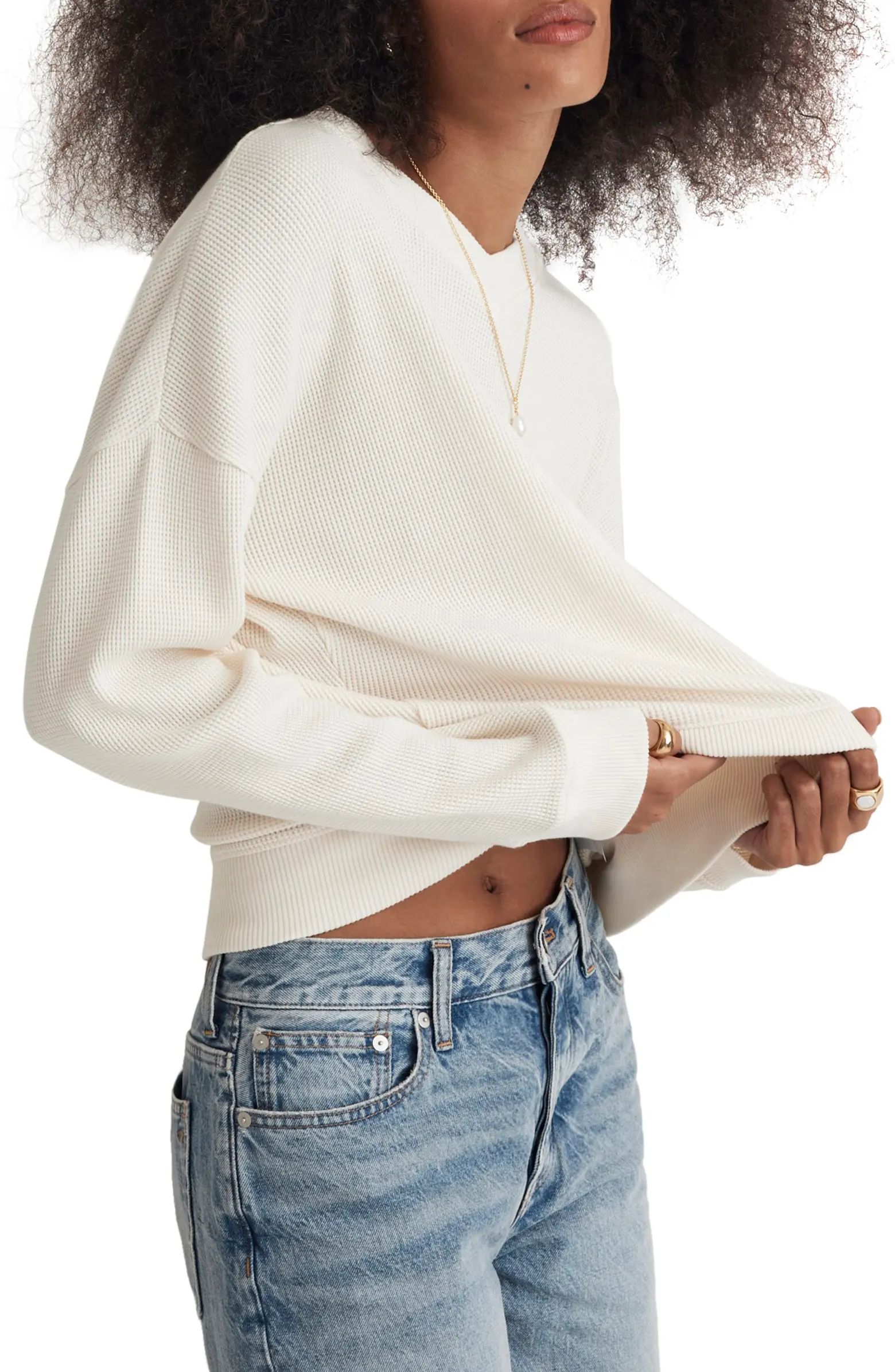 Thermal Knit Long Sleeve Top | Nordstrom