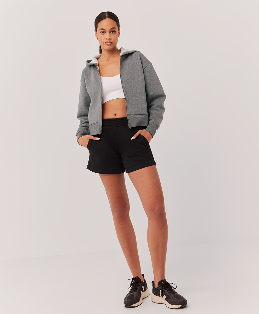 Women's Black Courtside Gym Short 2XL | Pact Apparel