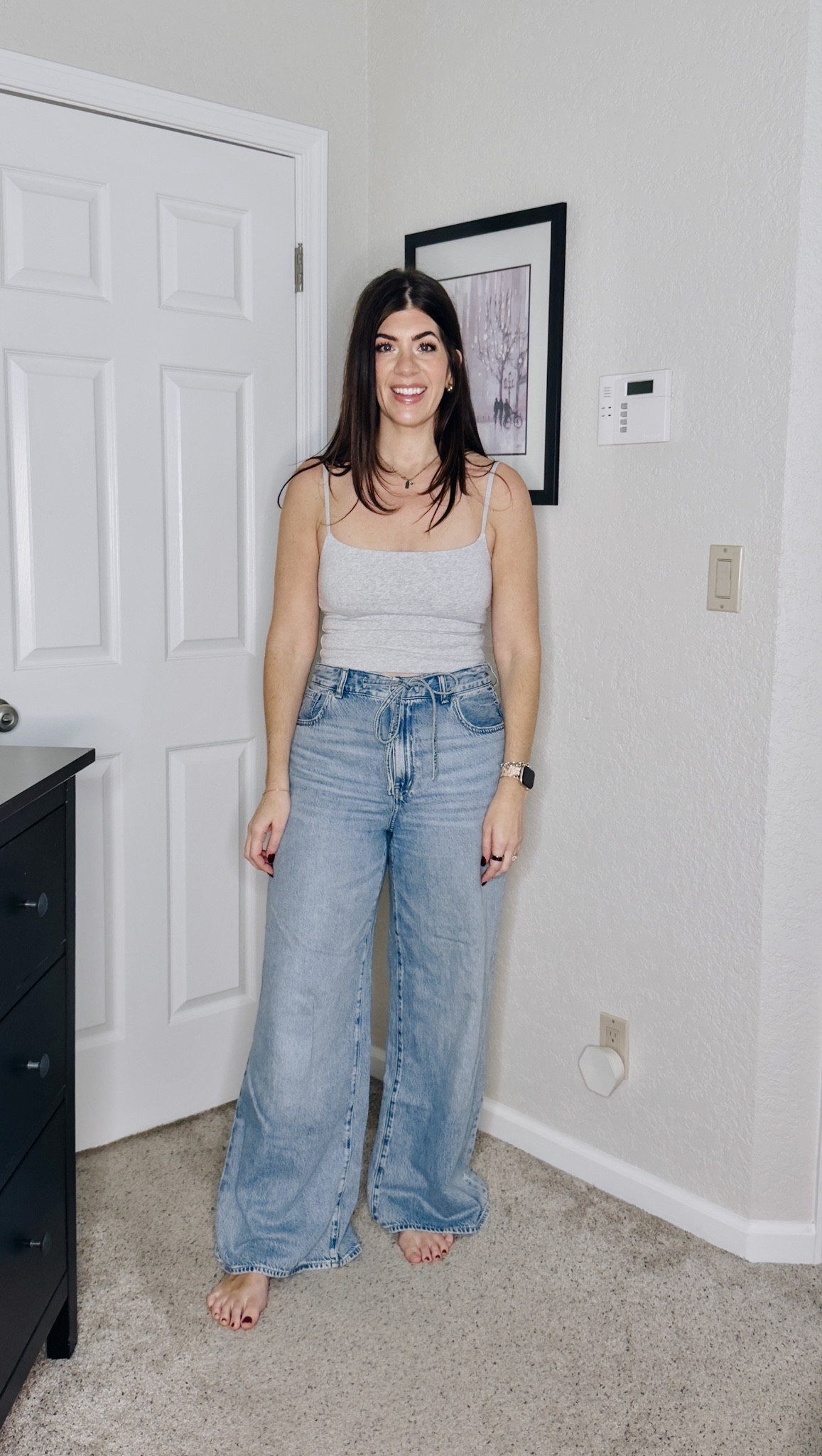 Favorite jeans of 2025
In a medium tank
In a 29 curvy wide leg jeans or a 30 in the non curvy 

#LTKMidsize #LTKTall #LTKOver40