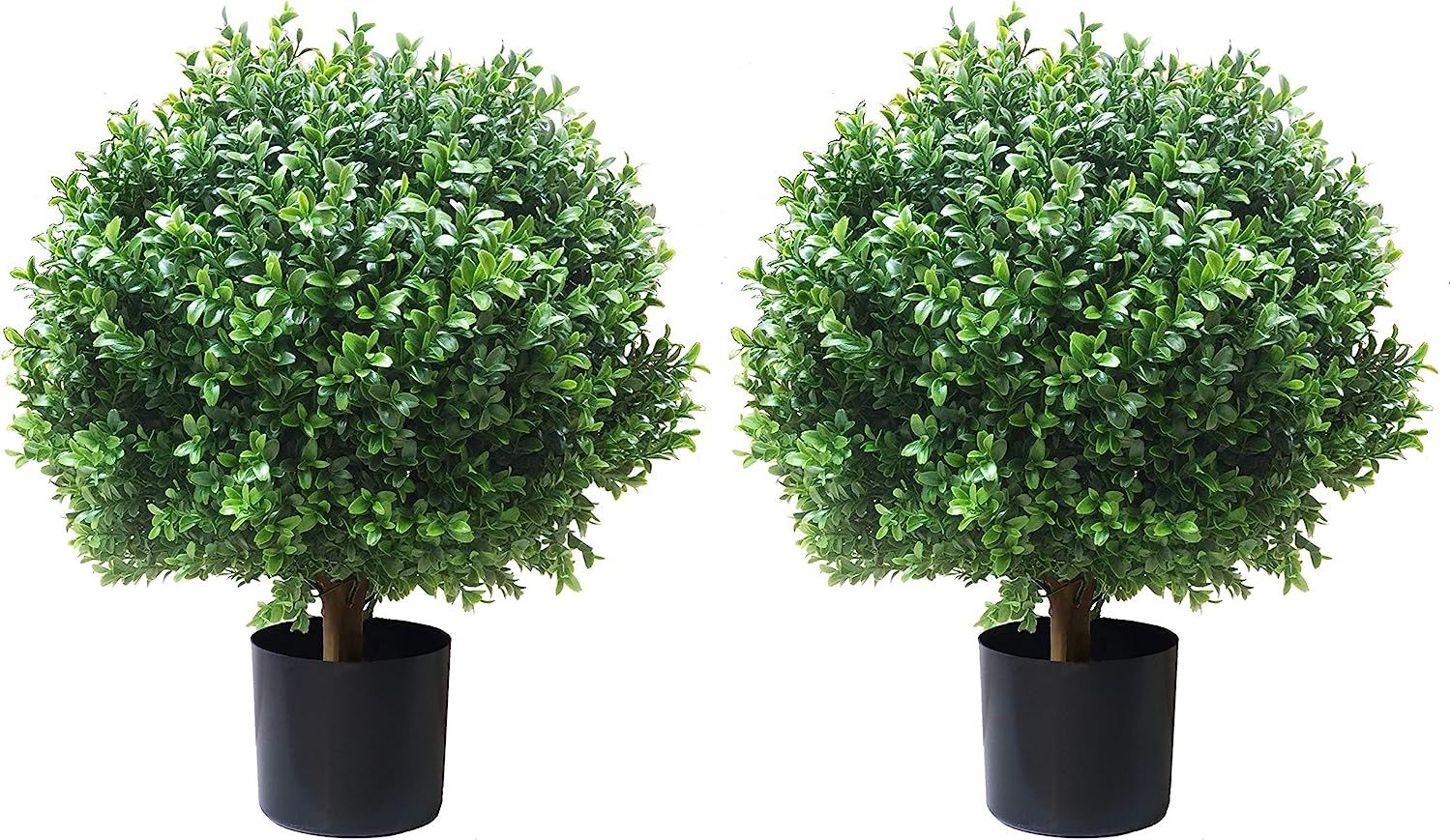 24''T 18''D Artificial Trees for Outdoors Set of 2 Potted Bushes Home Decor Artificial Topiariy T... | Amazon (US)