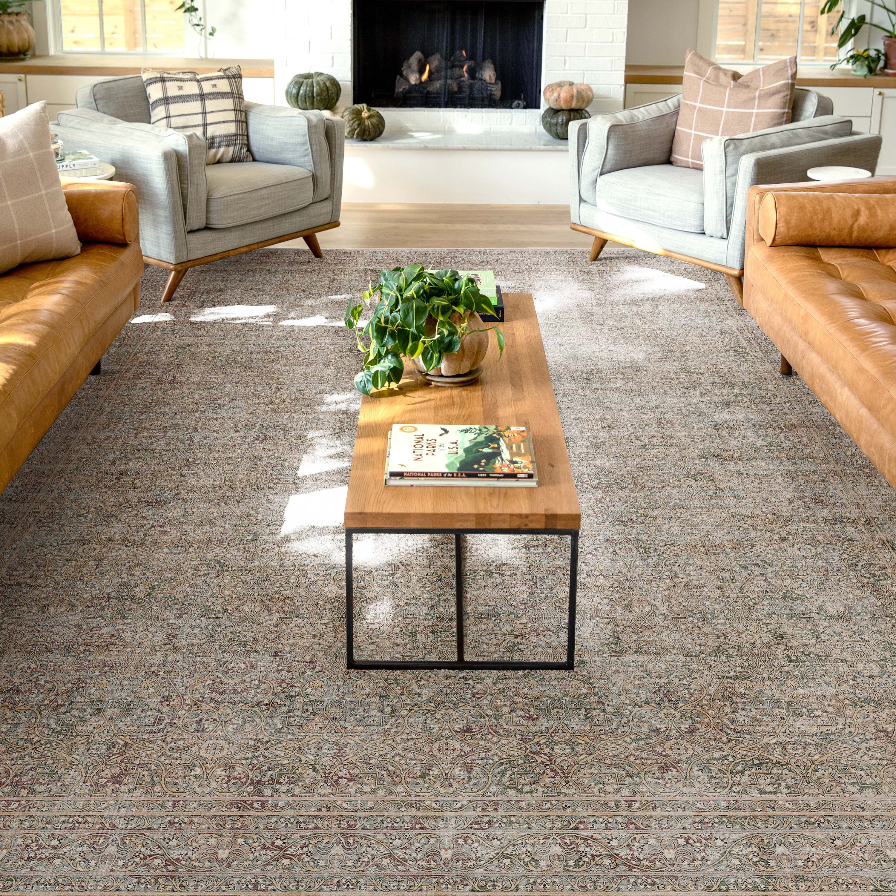 Well Woven Juliette Flatweave Oriental 7'7" x 9'10" Area Rug Beige | Walmart (US)