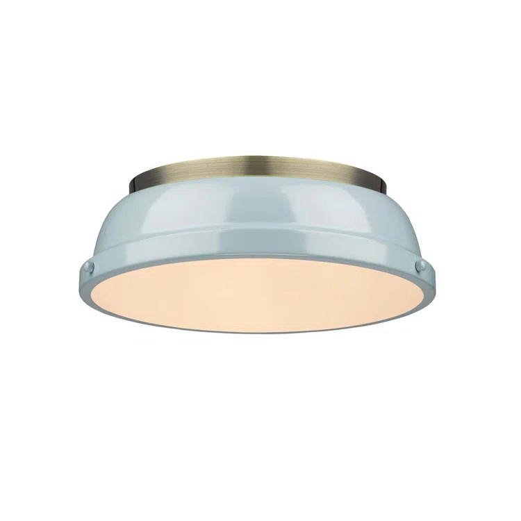 Calico 2 Light Steel Flush Mount | Wayfair North America