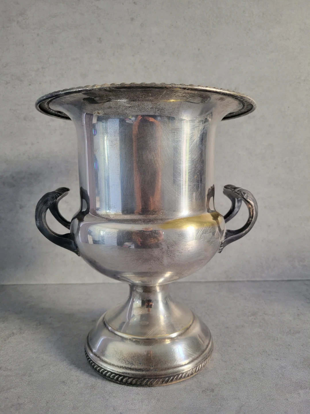Vintage Silver Plated Champagne Bucket With Handles - FB Rogers Large Footed Silverplated Ice Buc... | Etsy (US)