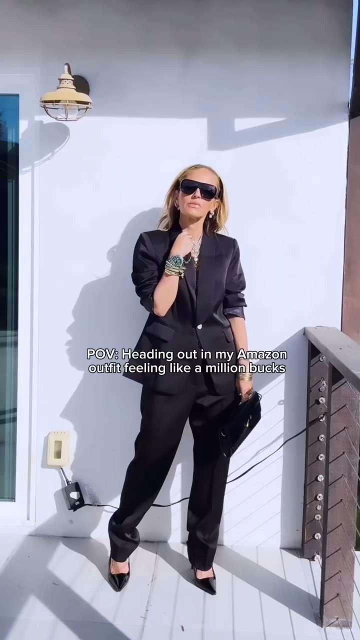 Giving luxe without the splurge 🥰 When this suit arrived I couldn’t believe the quality.. tailored, elevated, and perfect for any event where you want to zhuzh things up ✨ Day or night, it’s a total standout! 

 #LTKStyleTip #LTKWorkwear