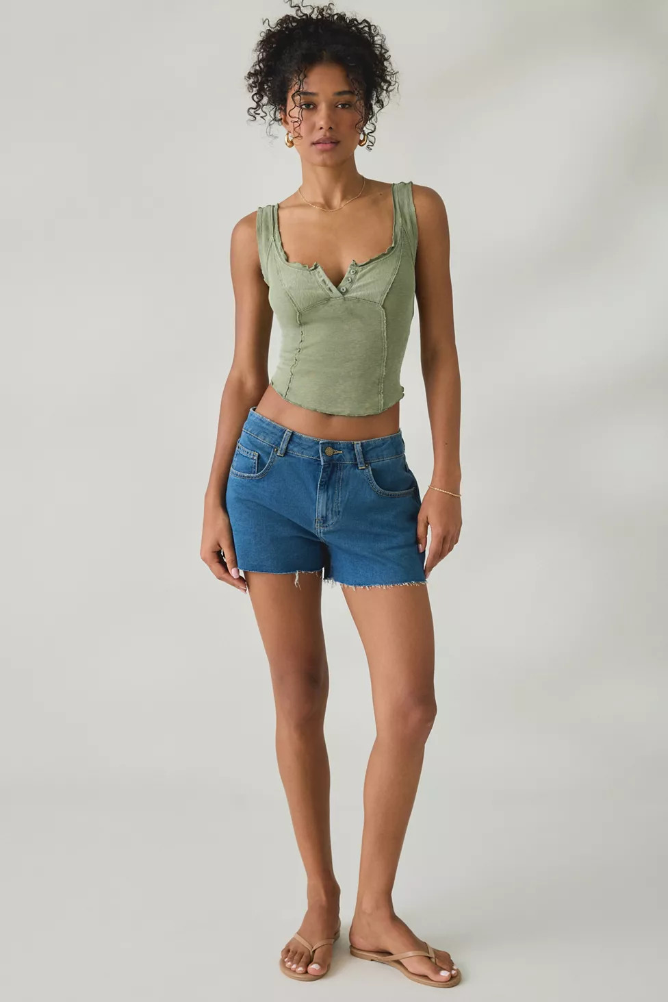 BDG Oscar Relaxed Cutoff Denim Mini Shorts | Urban Outfitters (US and RoW)