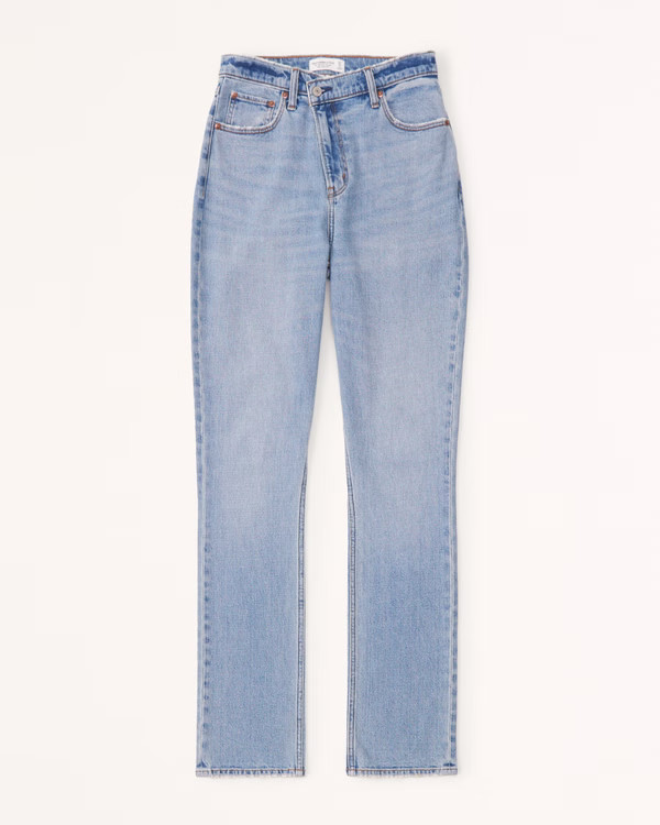 Women's Curve Love Ultra High Rise 90s Slim Straight Jean | Women's Clearance | Abercrombie.com | Abercrombie & Fitch (US)