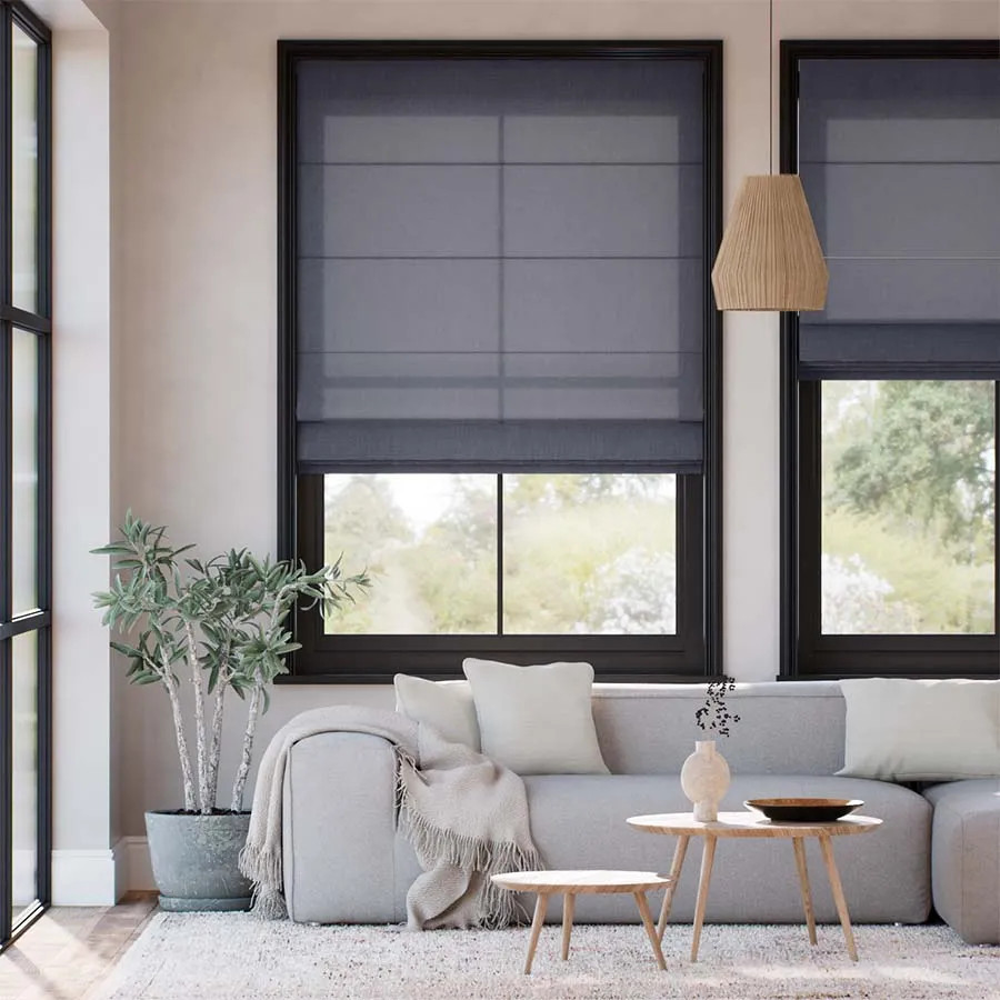 Roman Shades - Coastal Light Filtering Roman Shades | SelectBlinds.com | Select Blinds