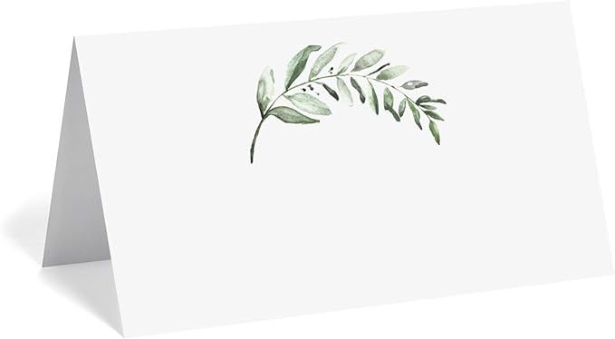 Bliss Collections Greenery Place Cards for Wedding or Party, Seating Place Cards for Tables, Scor... | Amazon (US)