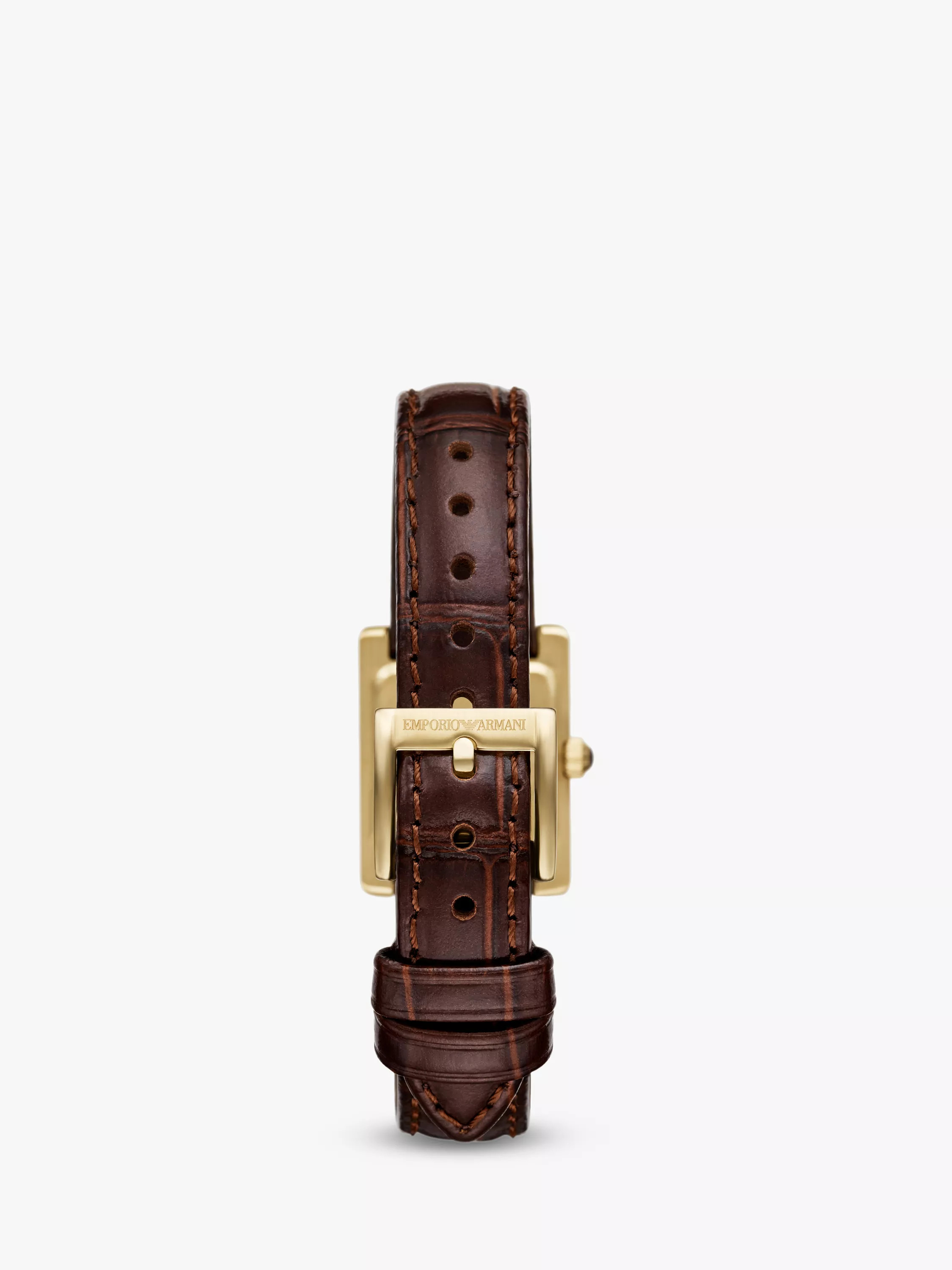 Emporio ArmaniAR11705 Women's Crystal Leather Strap Watch, Brown£229.00Price promise | John Lewis (UK)