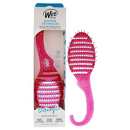 Wet Brush Hair Brush Shower Detangler - Pink Glitter - Exclusive Ultra-soft IntelliFlex Bristles ... | Amazon (US)