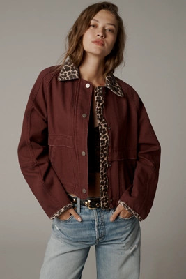 The Lexie Cropped Workwear Jacket by Pilcro | Anthropologie (US)