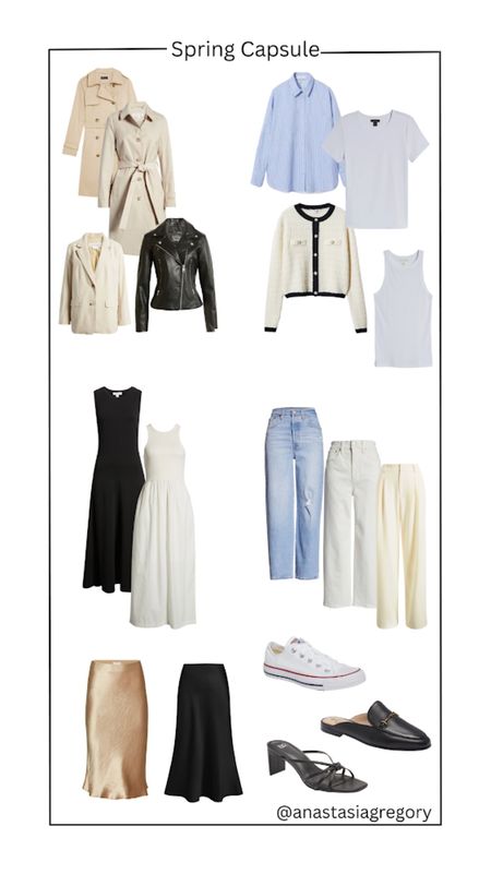 Spring Capsule Clothing Guide
Mango
Nordstrom
Target
Gap
Kohl’s
Abercrombie 

#LTKSeasonal #LTKstyletip #LTKsalealert