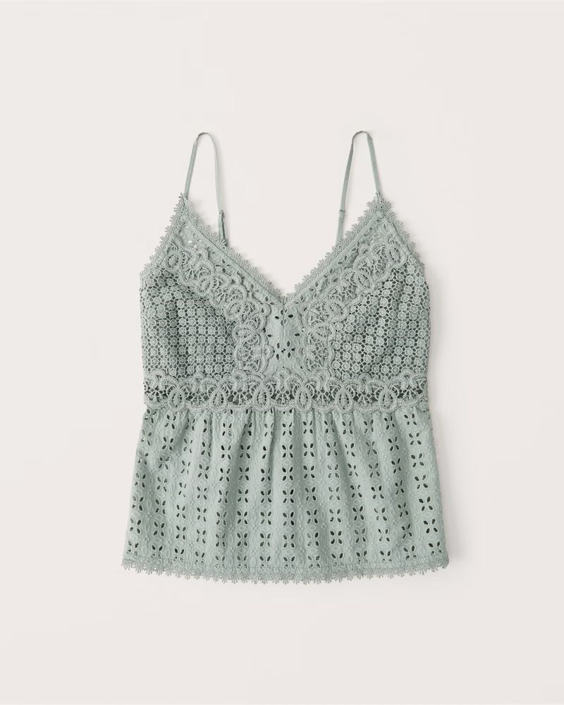 All-Over Lace Cami | Abercrombie & Fitch (US)