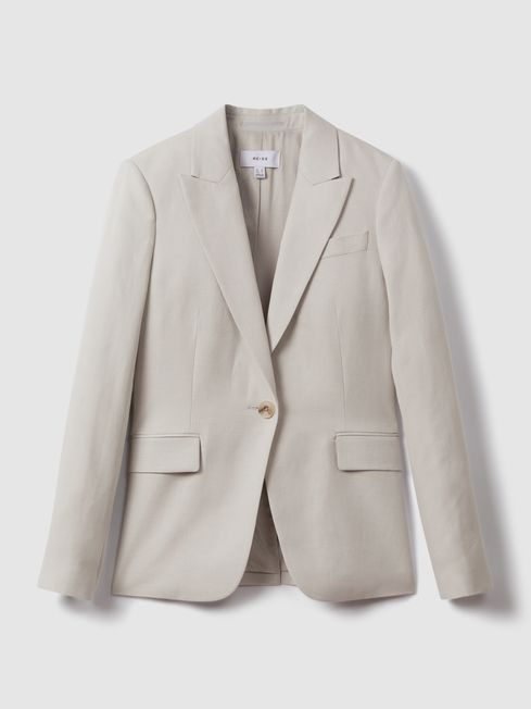 Single Breasted Suit Blazer with TENCEL™ Fibers | Reiss US