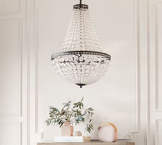 Mia Faceted-Crystal Chandelier | Pottery Barn (US)