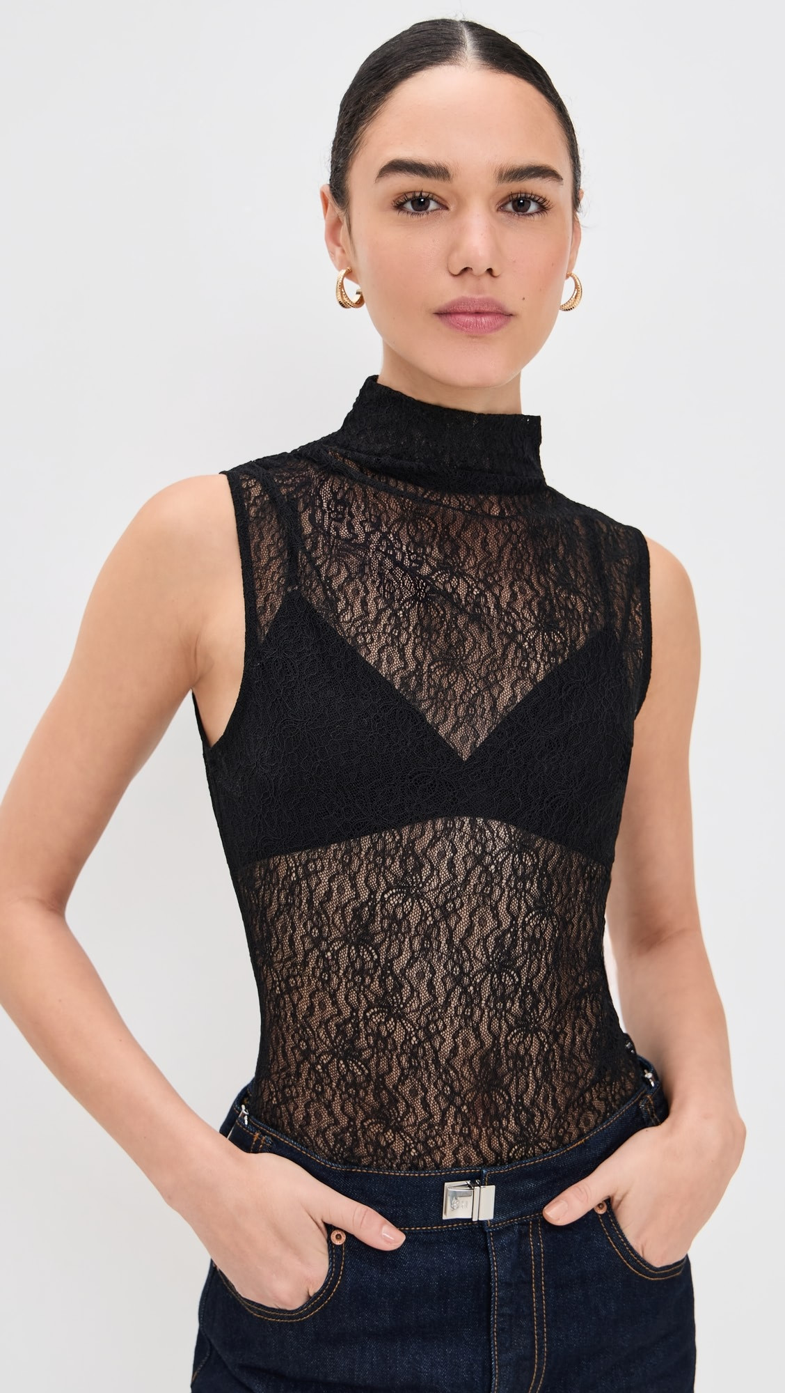 Mylie Lace Sleeveless Top | Shopbop