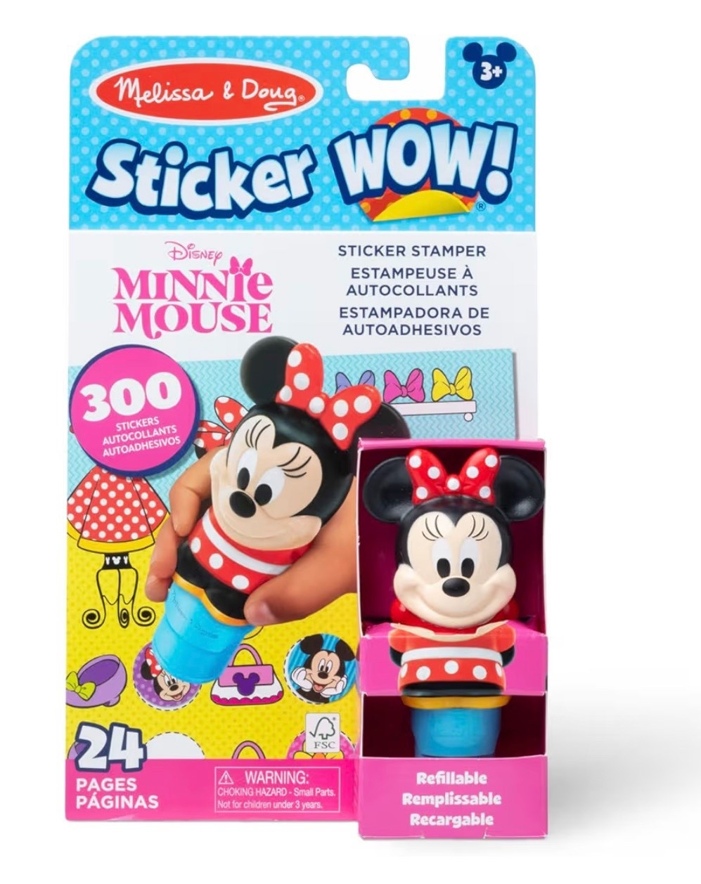 Melissa & Doug Sticker Wow!™ 24-Page Activity Pad and Sticker Stamper, 300 Stickers, Arts and Crafts Fidget Toy Collectible Character – Disney Minnie Mouse - for Kids Ages 3+ - FSC Certified

Kid activity 
Travel kid must have 

#LTKKids #LTKTravel