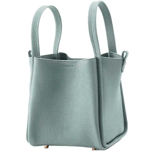 Women's Classic Design Luxury Leather Bag Soft Handbag Fashion Multi functional Bucket Bag Elegant Handbag (Mint green) | Amazon (US)