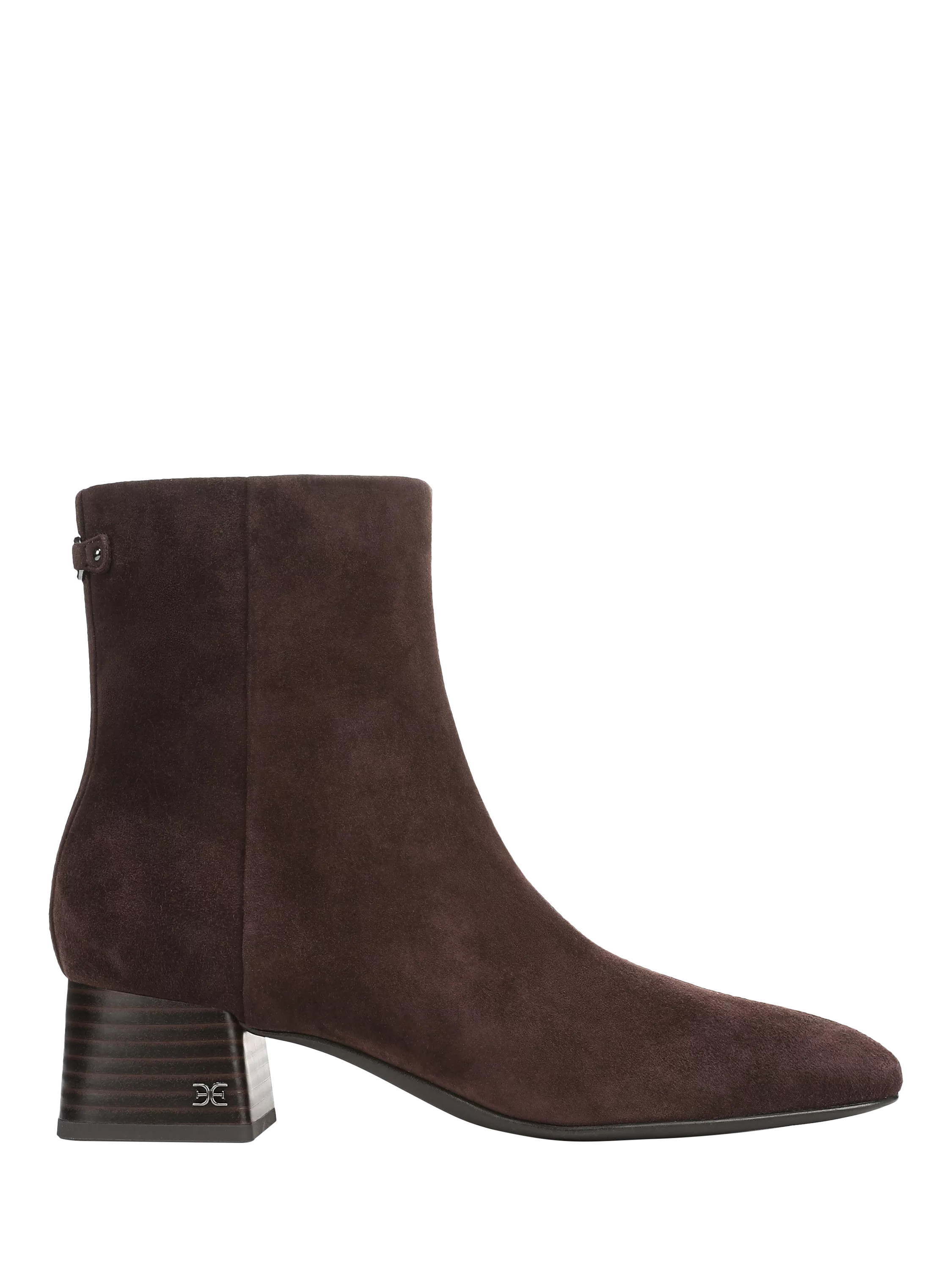 Sam Edelman Paige Leather Stacked Heel Ankle Boots | John Lewis (UK)