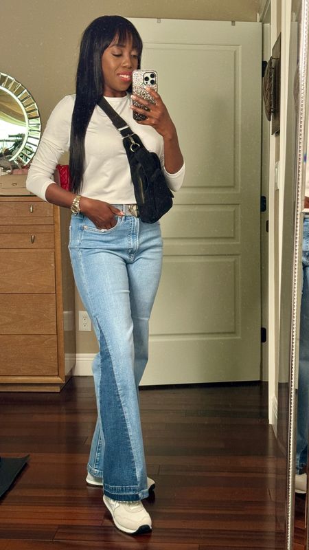 Outfit of the Day
Love these flare bottom jeans. Easy to dress up or down. True to size. Wearing size 26. 
My top is a thermal and comes in other colors. Wearing a size small. 

Spring Fashion, Spring Style, Spring Outfit, Jeans, Travel Outfit,

#SpringFashion #SpringStyle #SpringOutfit #Jeans #TravelOutfit 

#LTKover40 #LTKstyletip #LTKSeasonal