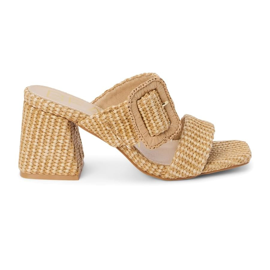 BEACH by Matisse Womens Lucy Block Casual Sandals Casual High Heel 3" & Up - Brown | Amazon (US)