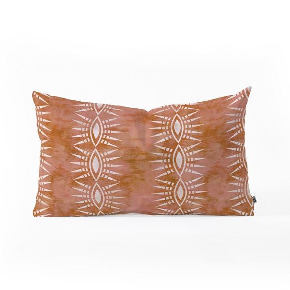 Schatzi Stripe Rust Lumbar Throw Pillow Orange - Deny Designs | Target