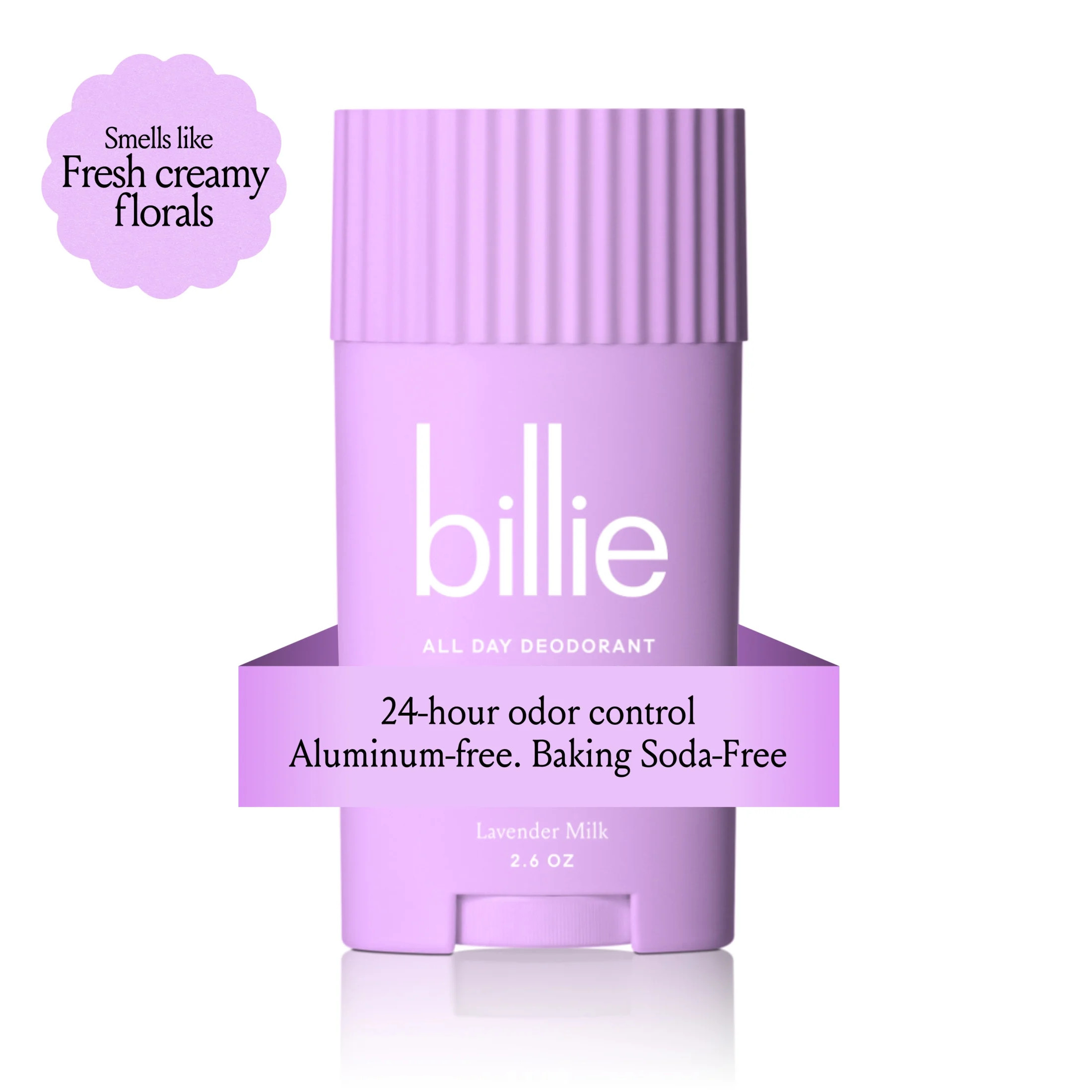 Billie All Day Womens Deodorant Stick, 2.6 oz, Lavender Milk Scent, 24 Hour Odor Control, Aluminu... | Walmart (US)
