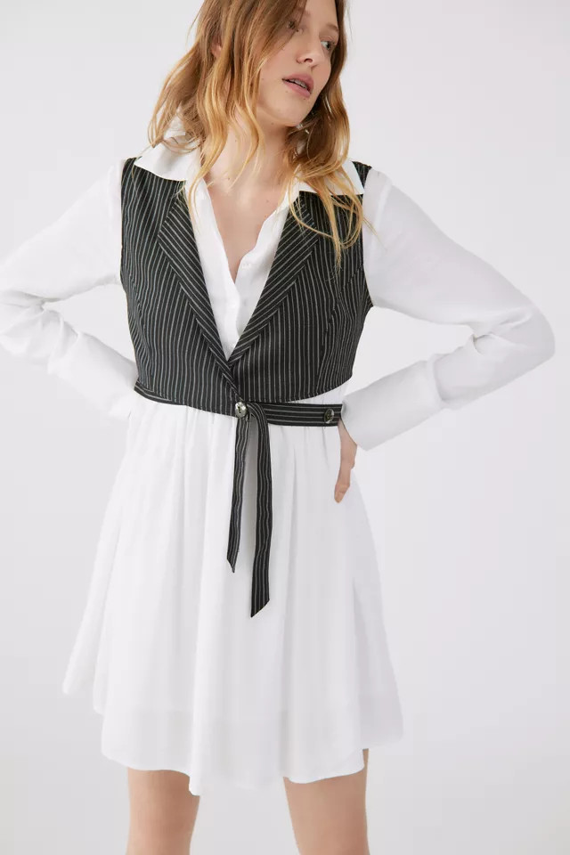 UO Rory Vest Mini Dress | Urban Outfitters (US and RoW)