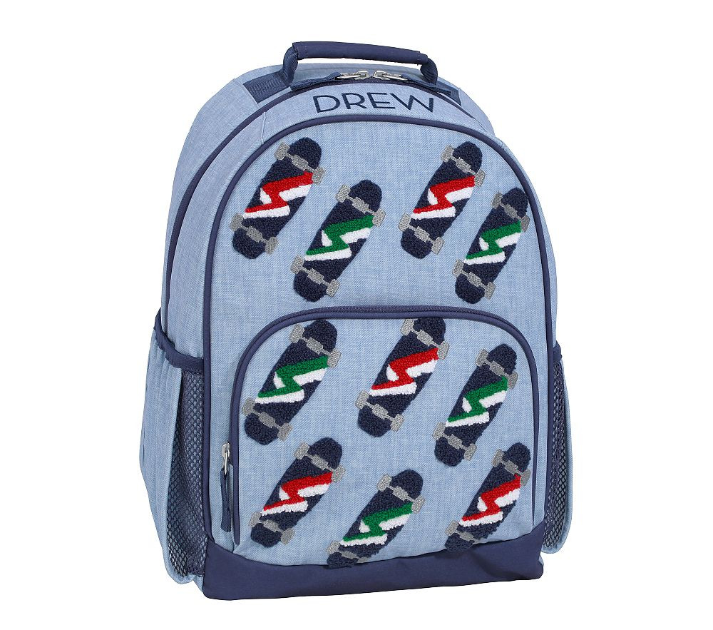 Mackenzie Chenille Skateboards Backpack | Pottery Barn Kids