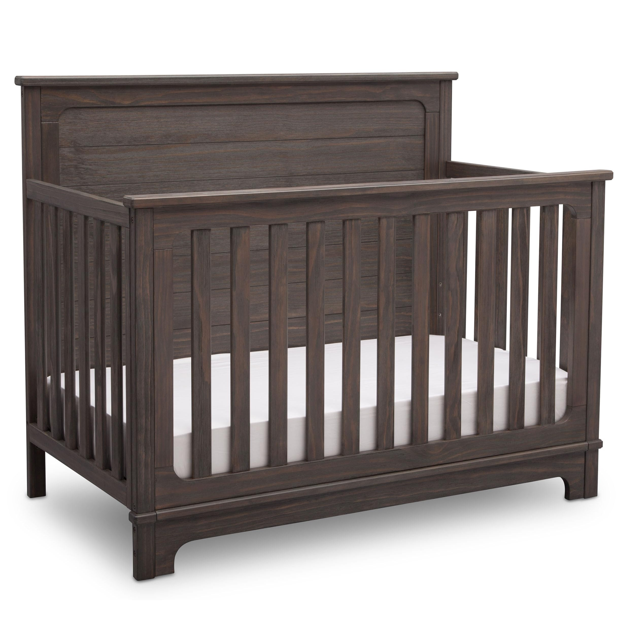 Delta Children Simmons Kids Slumbertime Monterey 4-in-1 Convertible Crib, Rustic Grey | Amazon (US)