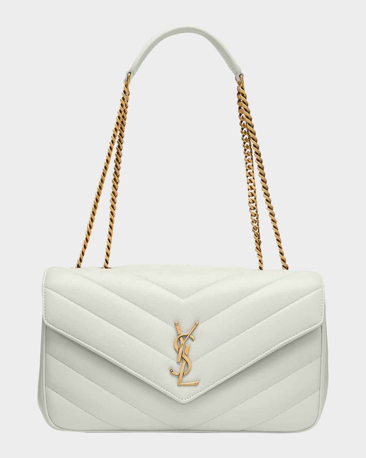 Loulou Medium YSL Chain Shoulder Bag in Quilted Leather | Neiman Marcus