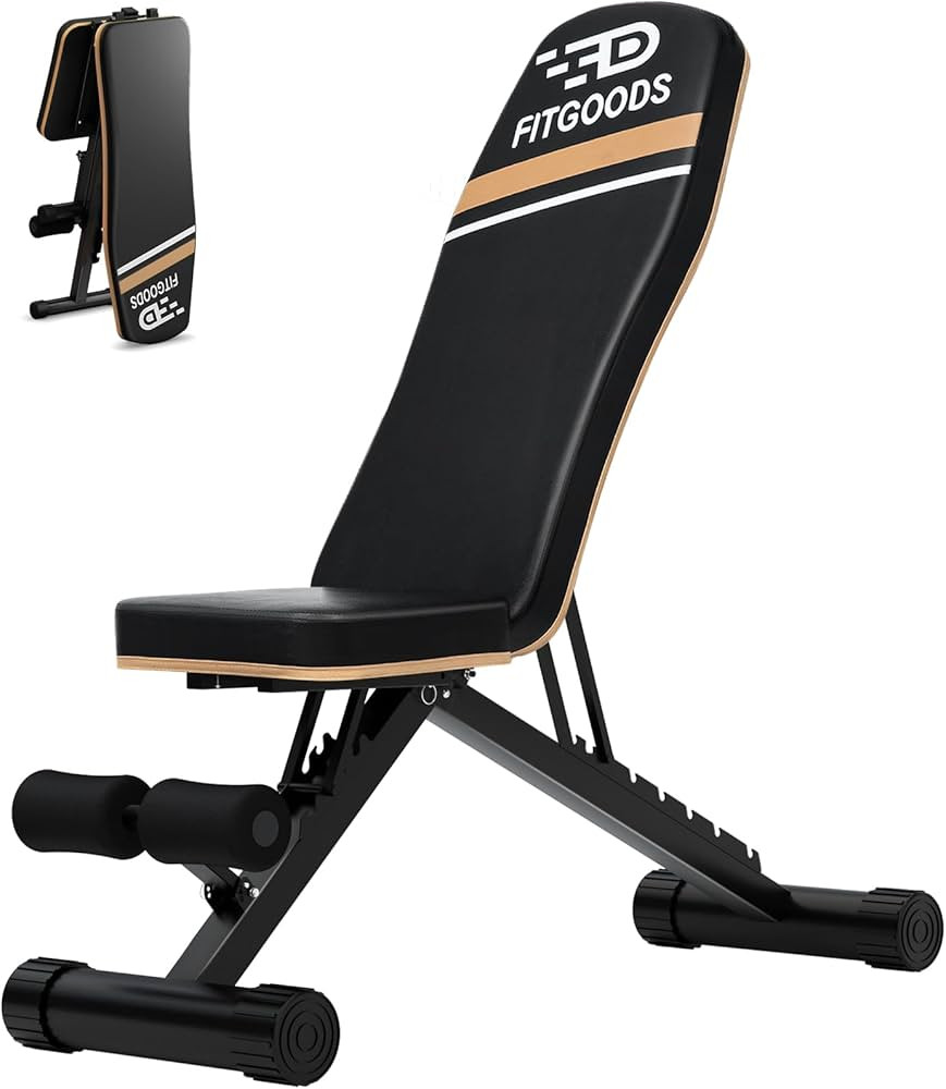 Assemble-Free Foldable Weight Bench Press for Home Gym, 660 LBS Capacity Incline Decline, Sit-up ... | Amazon (US)