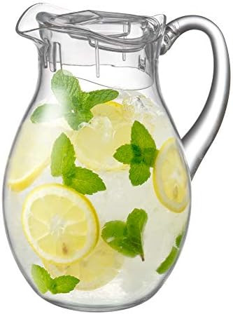 Amazing Abby - Bubbly - Acrylic Pitcher (72 oz), Clear Plastic Water Pitcher with Lid, Fridge Jug... | Amazon (US)