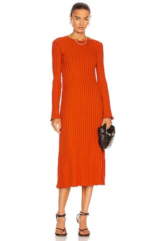 Simon Miller Wells Dress in Rust | FWRD 