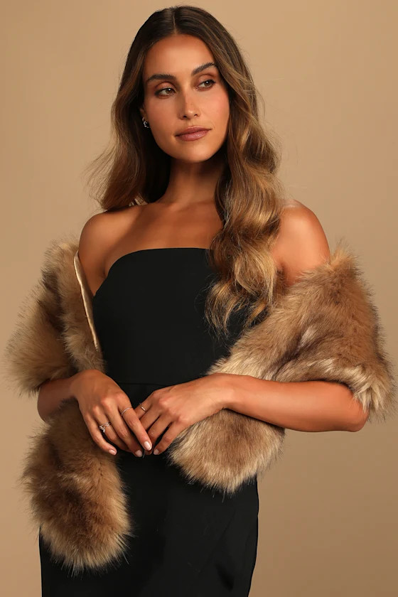 Always Posh Brown Faux Fur Stole | Lulus (US)