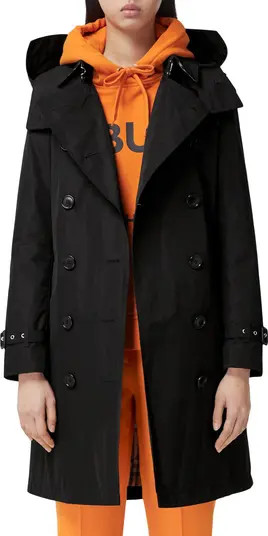 Kensington Taffeta Trench Coat with Detachable Hood | Nordstrom