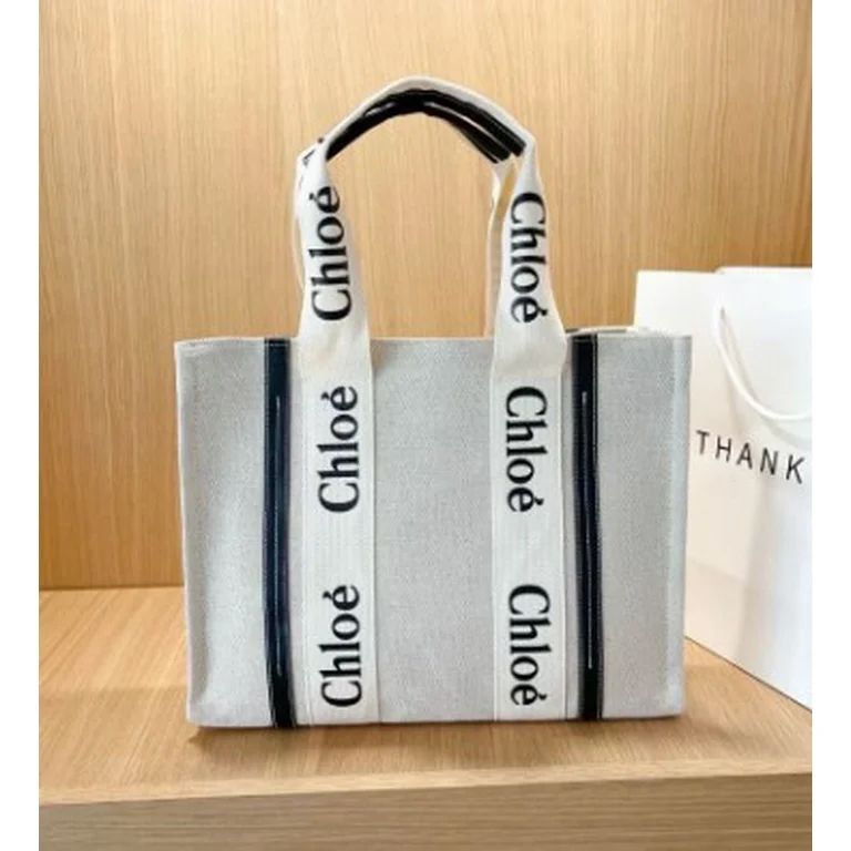 Chloe Cloth Cloth Bag Girls Handbag Letter Printed Striped One Shoulder Large Capacity Totes Ladi... | Walmart (US)