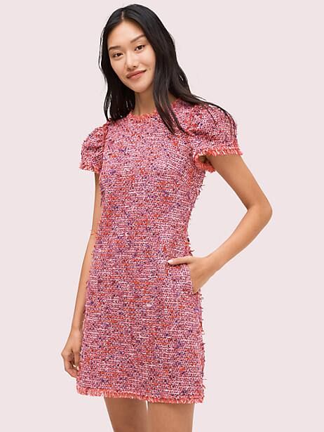 flutter sleeve tweed dress | Kate Spade (US)