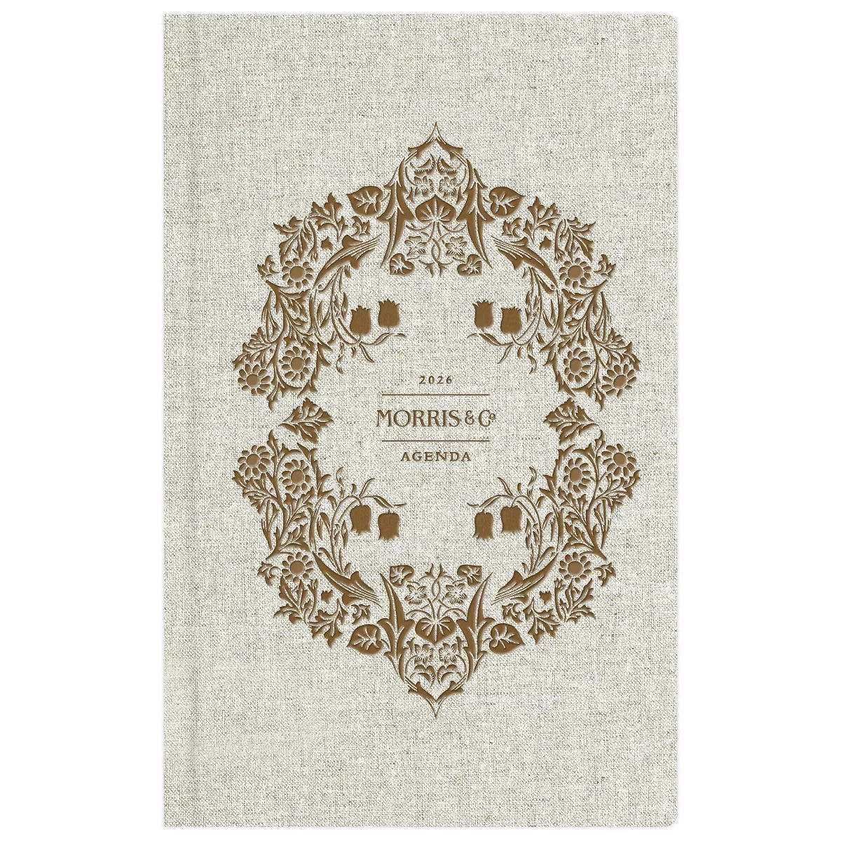 Morris & Co. by Blue Sky 5"x8" 2026 Weekly/Monthly Bookbound Planner Hardcover Blackthorn Natural... | Target